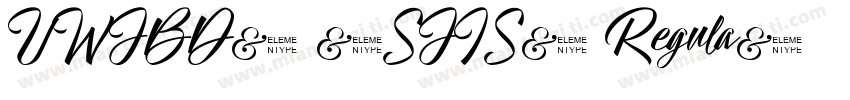 UWJBD5 (SJIS) Regula字体转换